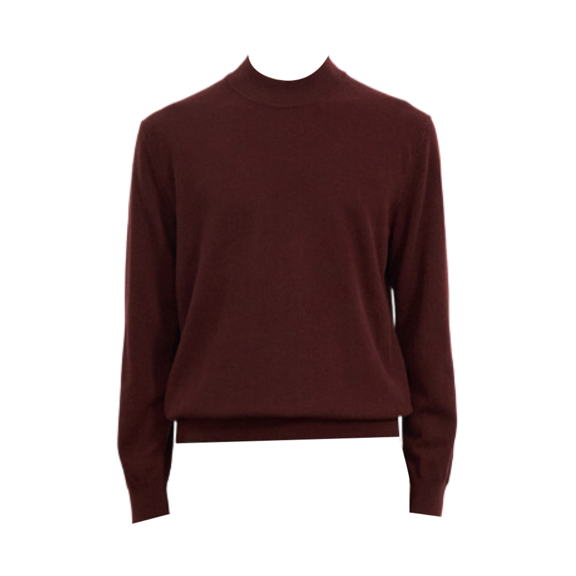 TH2EAKTU606M-WN Time Homme Cashmere Round Neck Knit Top Wine