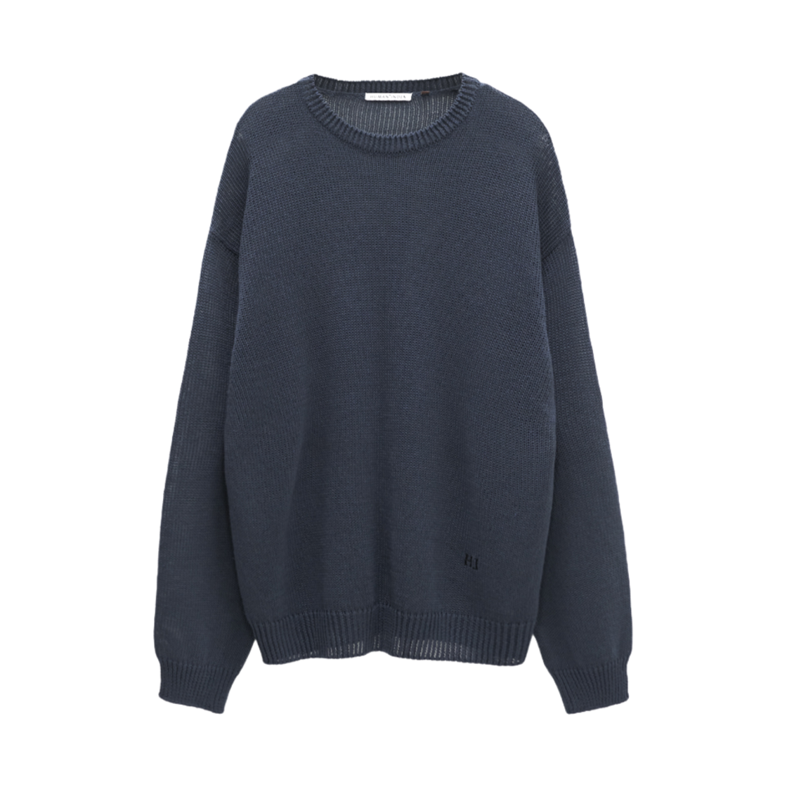 폴리테루 휴먼인덱스 휴먼 루즈드 니트 블루