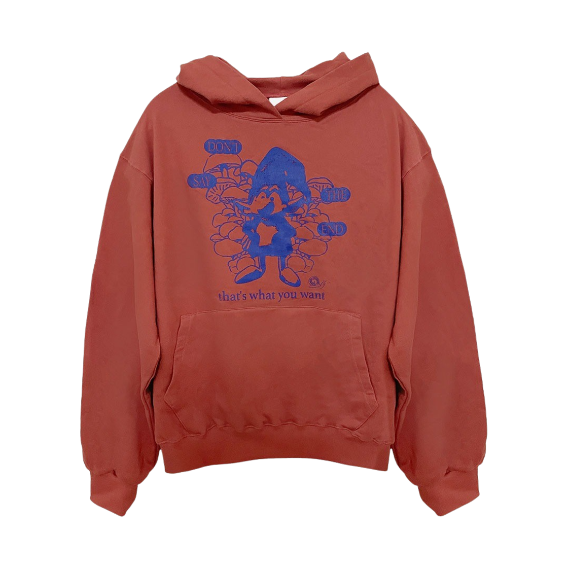 모스키토 머더러스 돈 세이 디 엔드 댓츠 왓 유 원트 라이트 후드 다크 오렌지(Mosquito Murderers Don't Say The End That's What You Want Light Hoodie Dark Orange) - 1