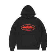 Corteiz Alcatraz Hoodie V2 Black Red