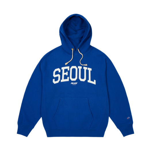 Palace x Champion Shop Hood Seoul Blue - 24FW