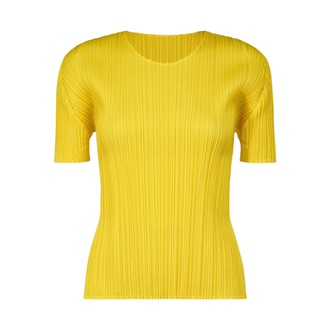 PP36-JK151-51 (W) Pleats Please Issey Miyake MC April Top Light Yellow