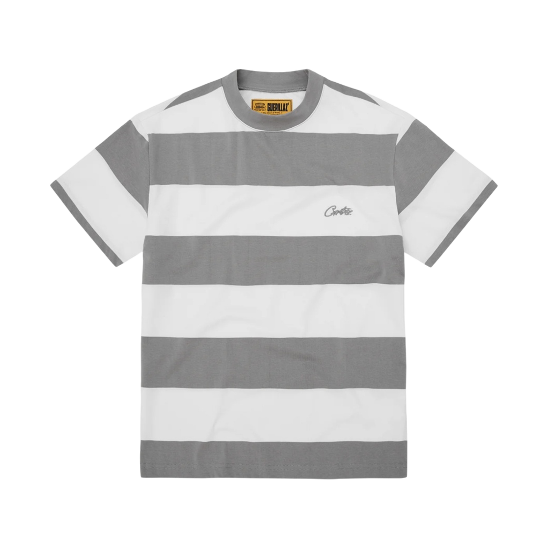 코르테이즈 스트라이프 티셔츠 그레이(Corteiz Striped T-Shirt Grey) - 1