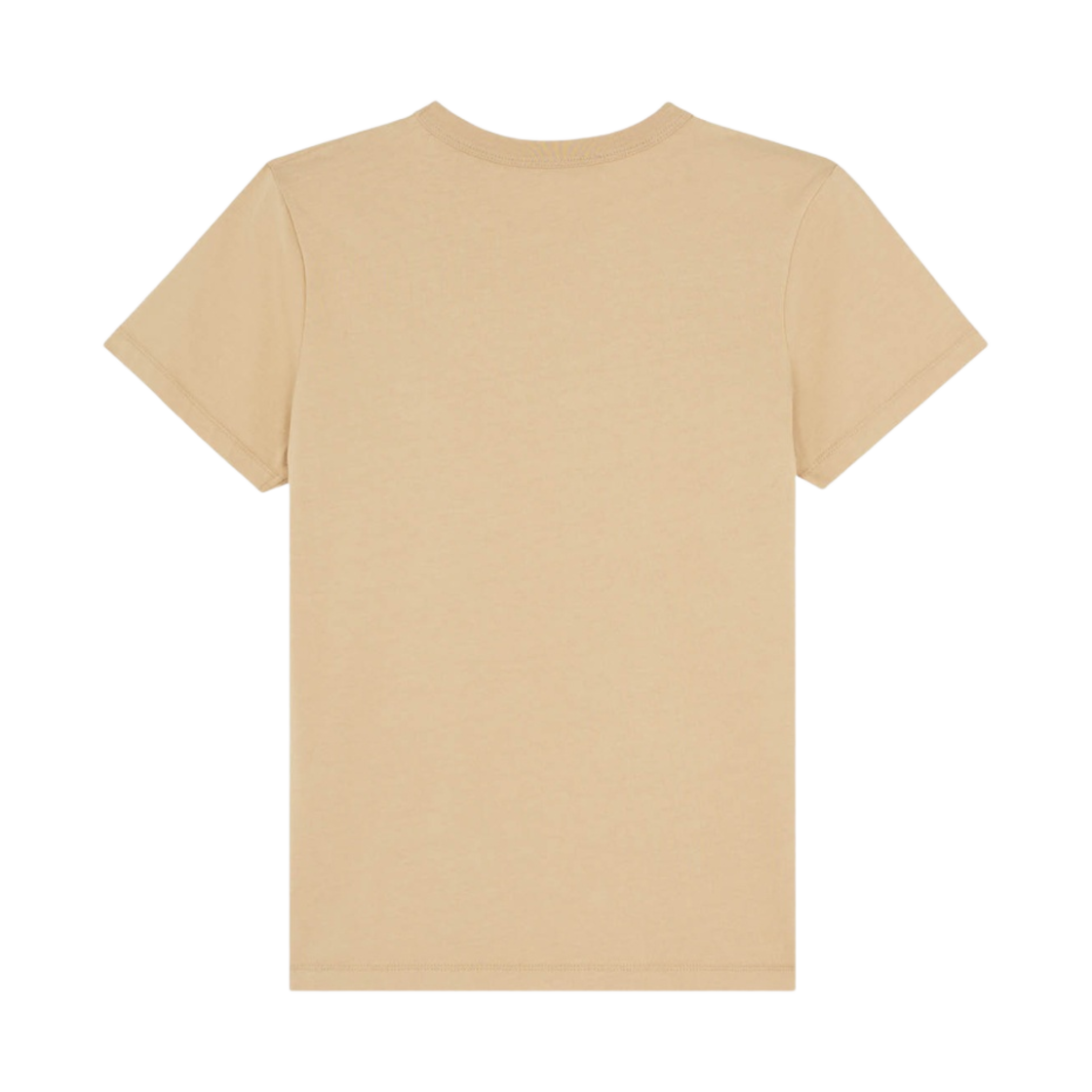 (W) 메종 키츠네 폭스 헤드 패치 클래식 티셔츠 베이지((W) Maison Kitsune Fox Head Patch Classic T-Shirt Beige) - 2