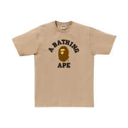 BAPE College T-Shirt Beige