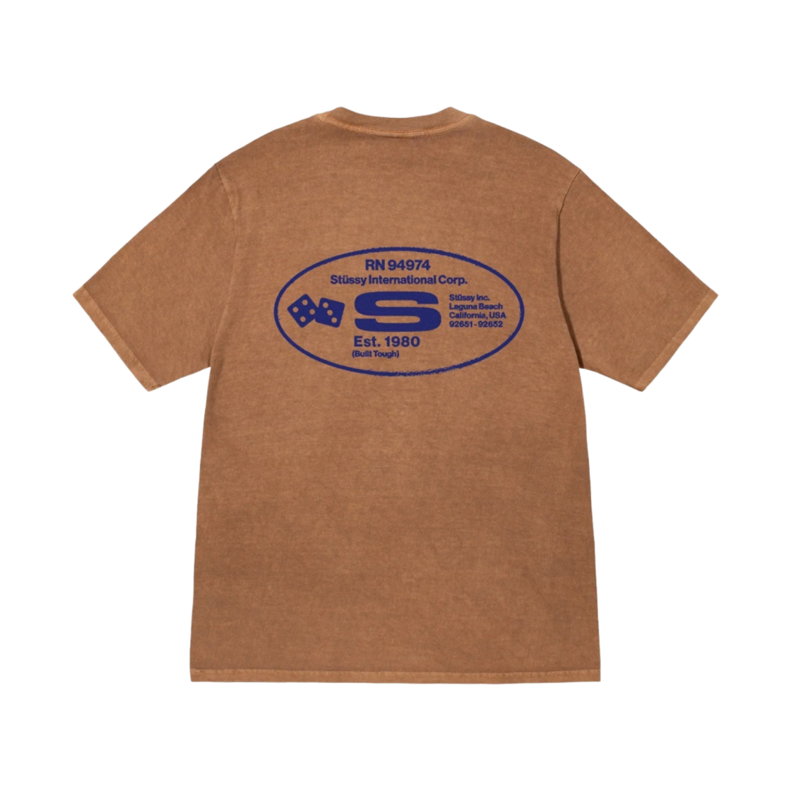 스투시 오발 코프 티셔츠 피그먼트 다이드 알몬드(Stussy Oval Corp T-Shirt Pigment Dyed Almond) - 2