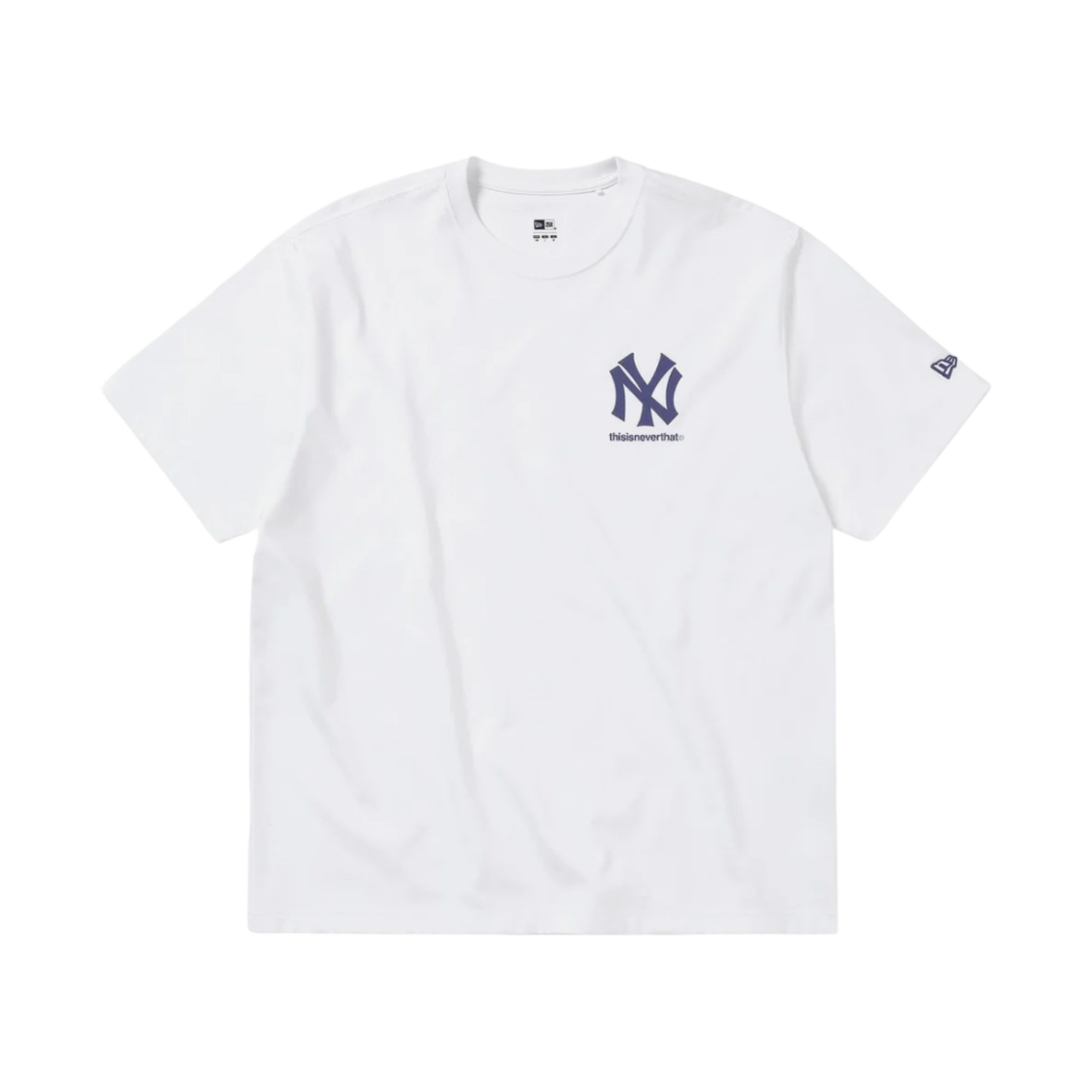 디스이즈네버댓 x 뉴에라 x MLB 뉴욕 양키스 숏슬리브 티셔츠 화이트(Thisisneverthat x New Era x MLB New York Yankees Short Sleeve T-Shirt White)