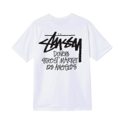 Stussy Stock DSM Los Angeles T-Shirt White