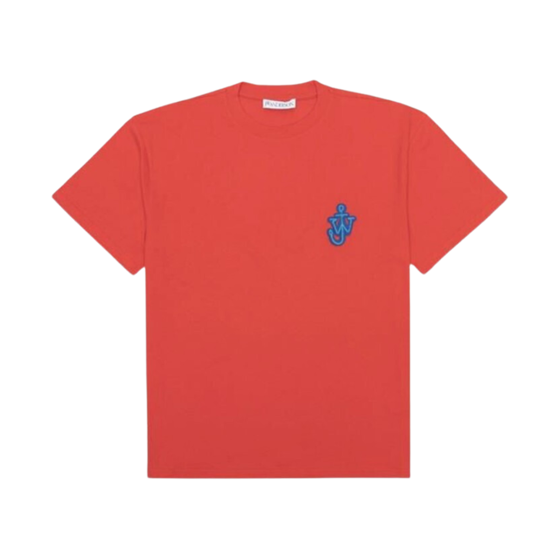 JT0061PG0772429 JW Anderson Anchor Patch T-Shirt Red Orange
