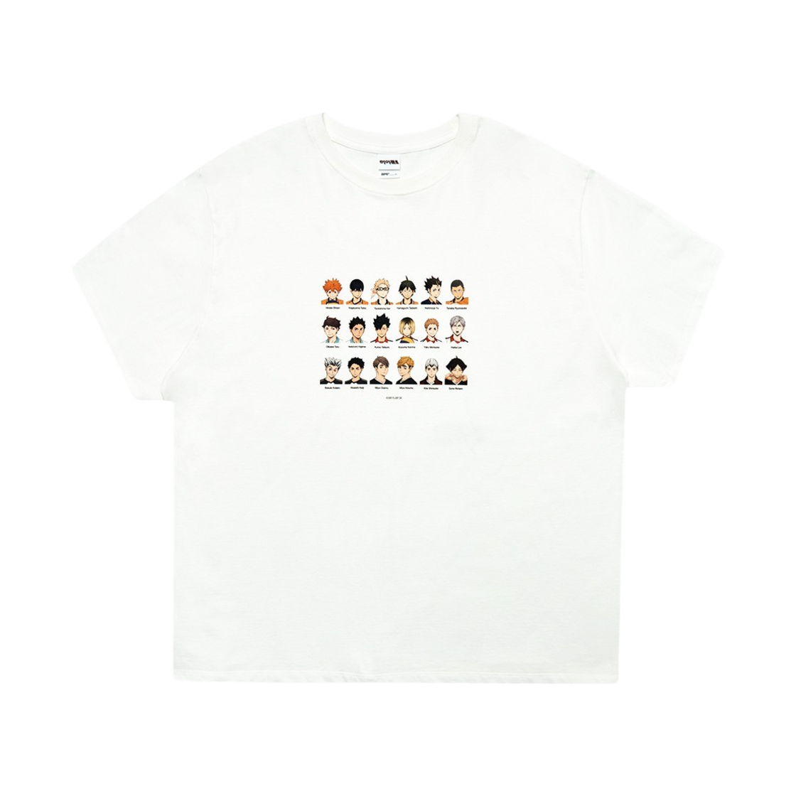 이어스트 x 하이큐!! 컬렉팅 티셔츠 화이트(EERST x HAIKYU!! Collecting HF T-shirt White)