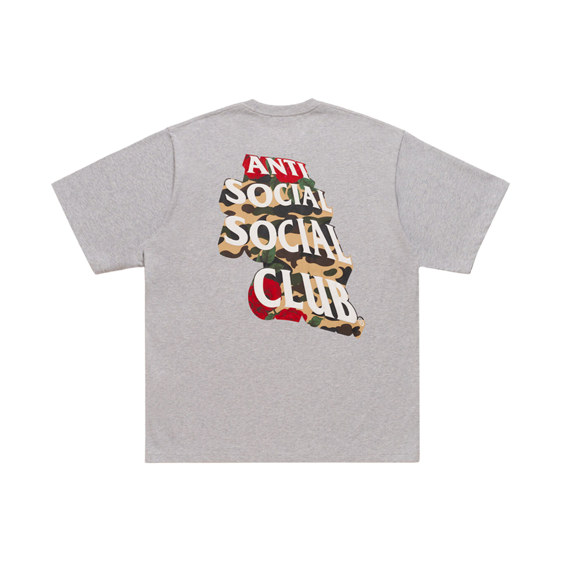 베이프 x 안티 소셜 소셜 클럽 티셔츠 #2 그레이