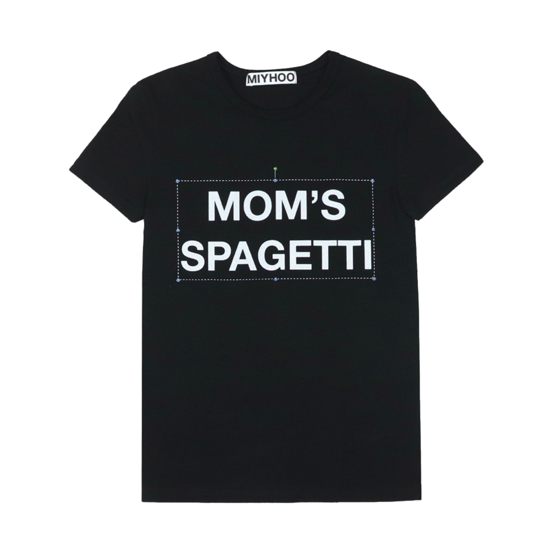 미와이후 맘스 스파게티 에딧 티 블랙(Miyhoo Moms Spagetti Edit Tee Black)