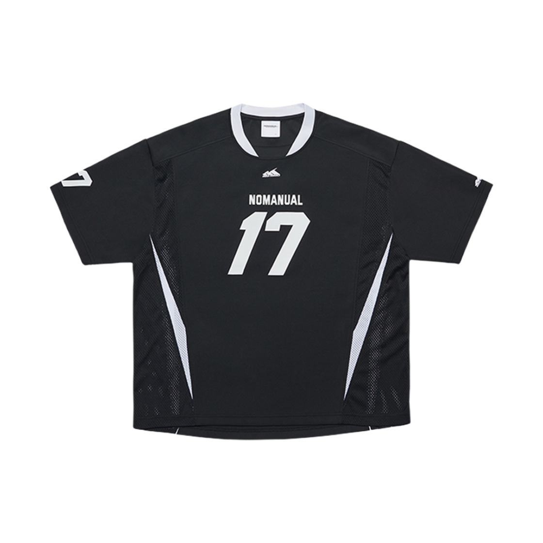 노메뉴얼 17 메쉬 블락 풋볼 저지 블랙(NOMANUAL 17 Mesh Block Football Jersey Black)