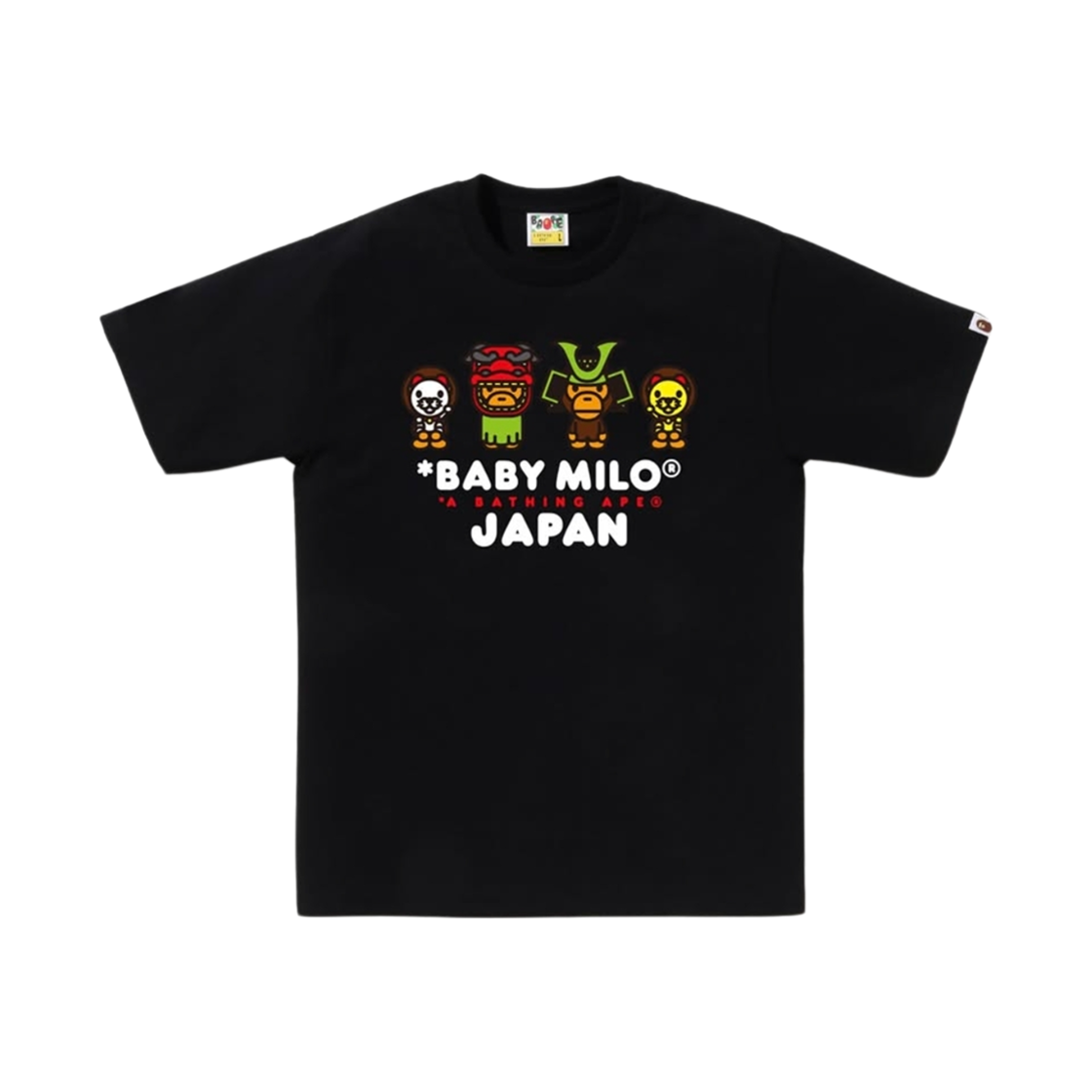 베이프 베이비 마일로 재팬 티셔츠 블랙