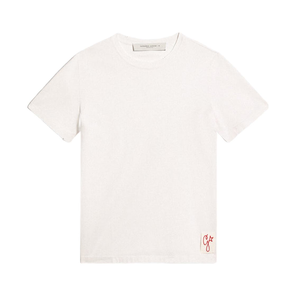 골든구스 디스트레스드 트리트먼트 티셔츠 화이트(Golden Goose Distressed Treatment T-Shirt White)