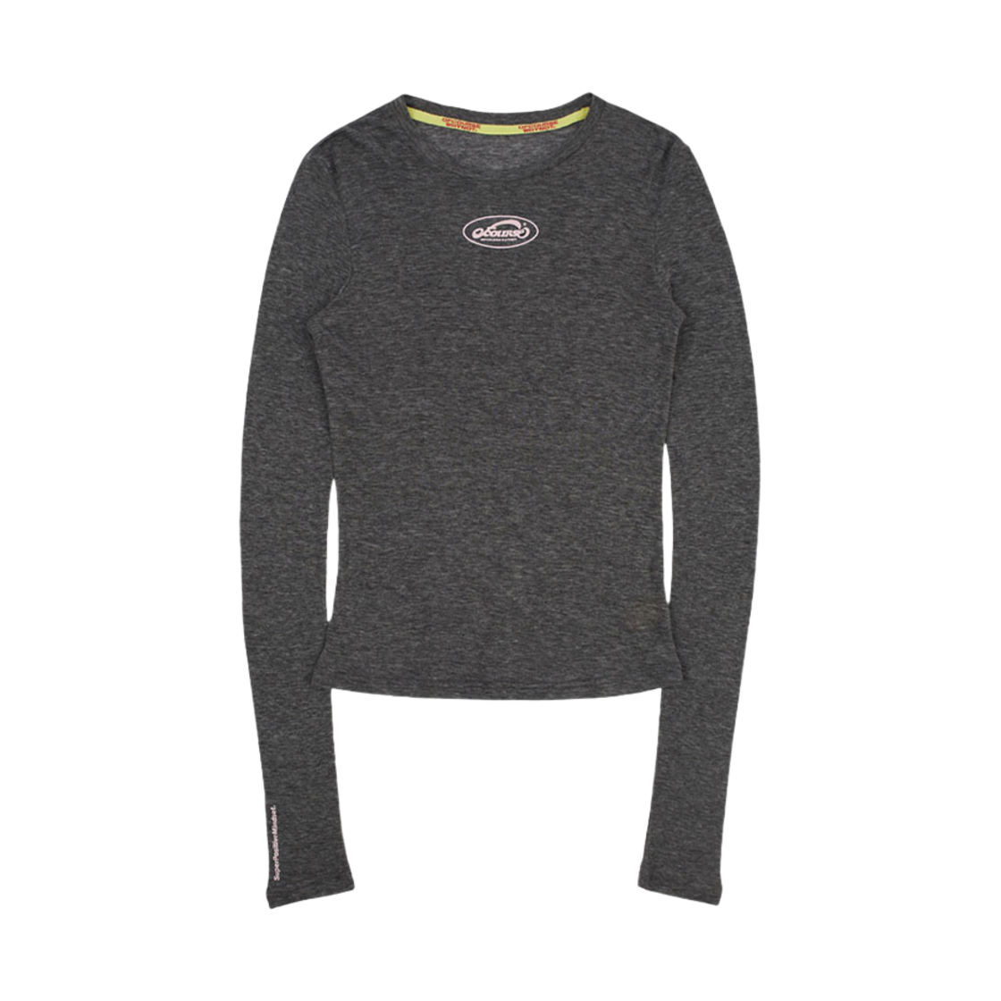 오브콜스와이낫 소프트 밤 롱슬리브 탑 멜란지 그레이