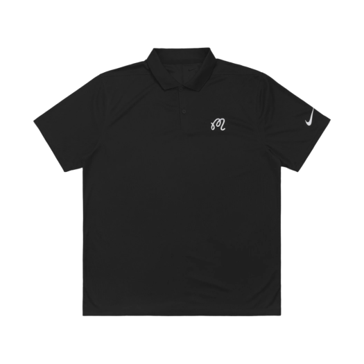 - Malbon Golf x Nike Dri-Fit Victory Solid Polo M Script Black