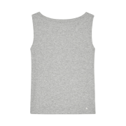 (W) Glowny Hill Slit Sleeveless Top Gray