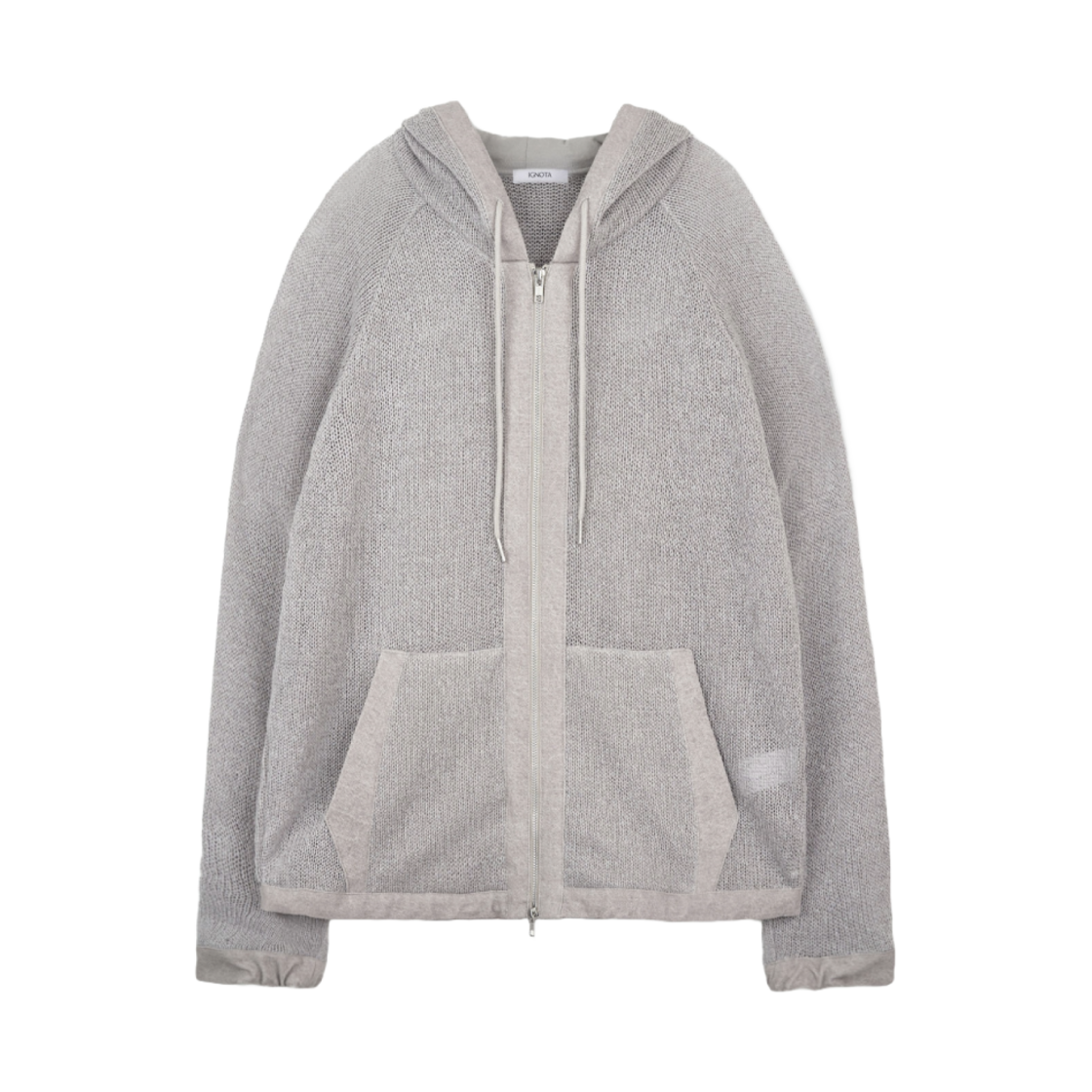 이그노타 코어:11 니트 집 후디 샌드(Ignota Core:11 Knit Zip Hoodie Sand) - 1