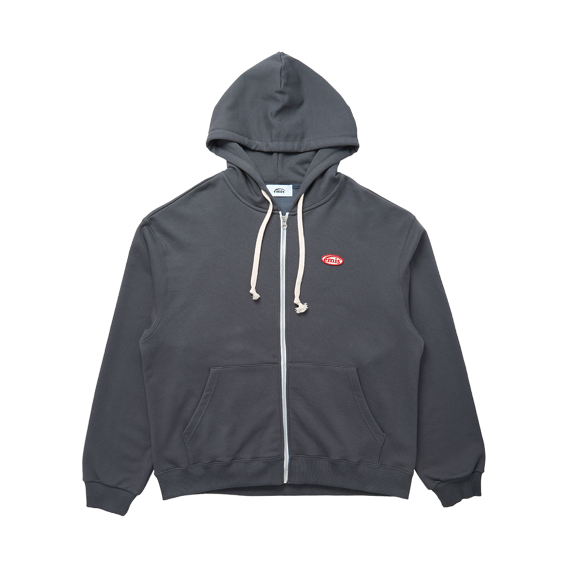 이미스 미니 와펜 집 후드 차콜(Emis Mini Wappen Zip Hoodie Charcoal)