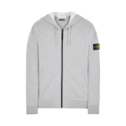 Stone Island 64220 Full Zip Hooded Sweatshirt Melange Grey - 22FW