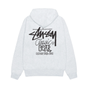 Stussy Classic Gear Hoodie Ash Heather
