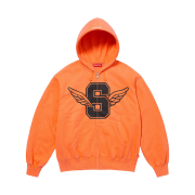 Supreme Wings Zip Up Hooded Sweatshirt Light Orange - 25SS