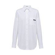 (W) Miu Miu Poplin Shirt White