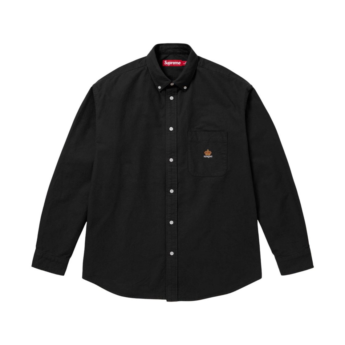 슈프림 루즈 핏 플란넬 옥스포드 셔츠 블랙 - 24FW(Supreme Loose Fit Flannel Oxford Shirt Black - 24FW) - 1