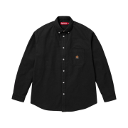 Supreme Loose Fit Flannel Oxford Shirt Black - 24FW