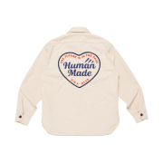 Human Made Zip-Up Work Shirt White