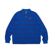 Human Made L/S Polo Shirt Blue