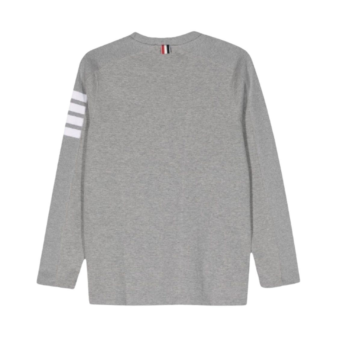 톰브라운 코튼 사선 스트라이프 티셔츠 라이트 그레이(Thom Browne Cotton 4-Bar Striped T-Shirt Light Grey) - 2