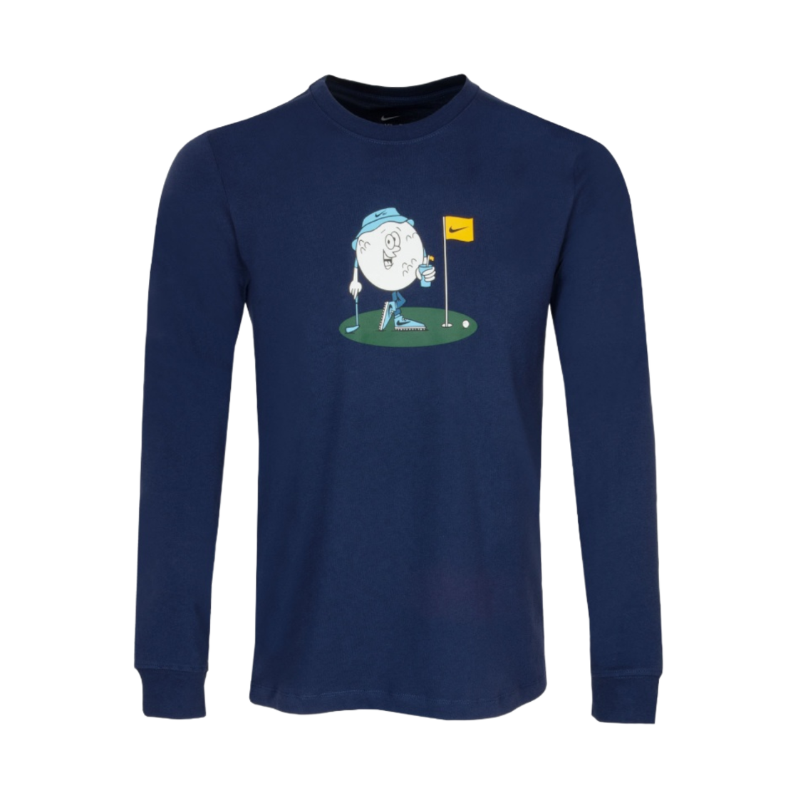 나이키 골프 롱슬리브 티셔츠 미드나잇 네이비 - 아시아(Nike Golf Long Sleeve T-Shirt Midnight Navy - Asia) - 1