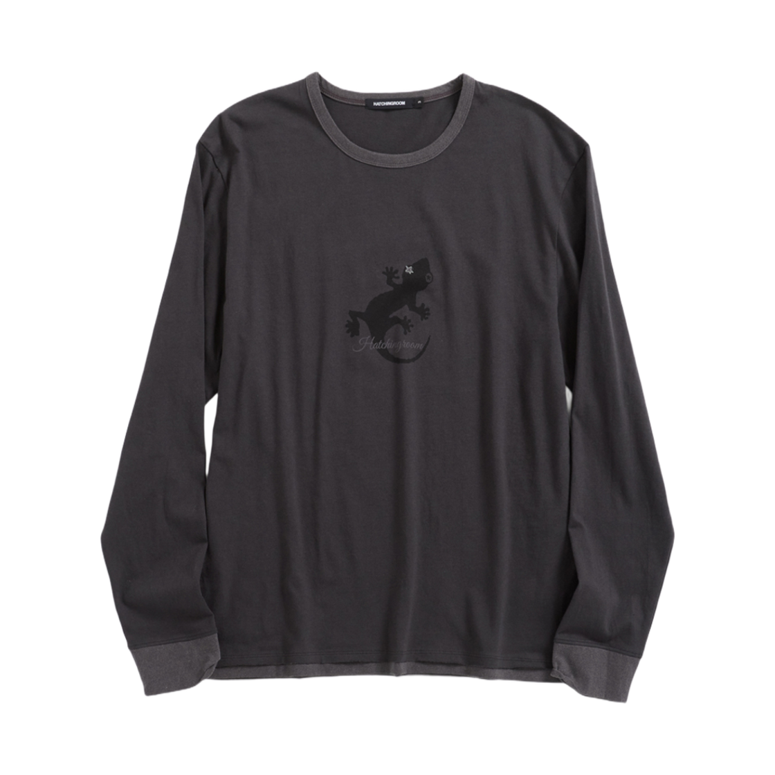 해칭룸 리자드 링거 티셔츠 차콜