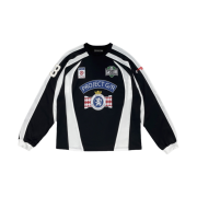 Project G/R Long Sleeve Football Jersey Black