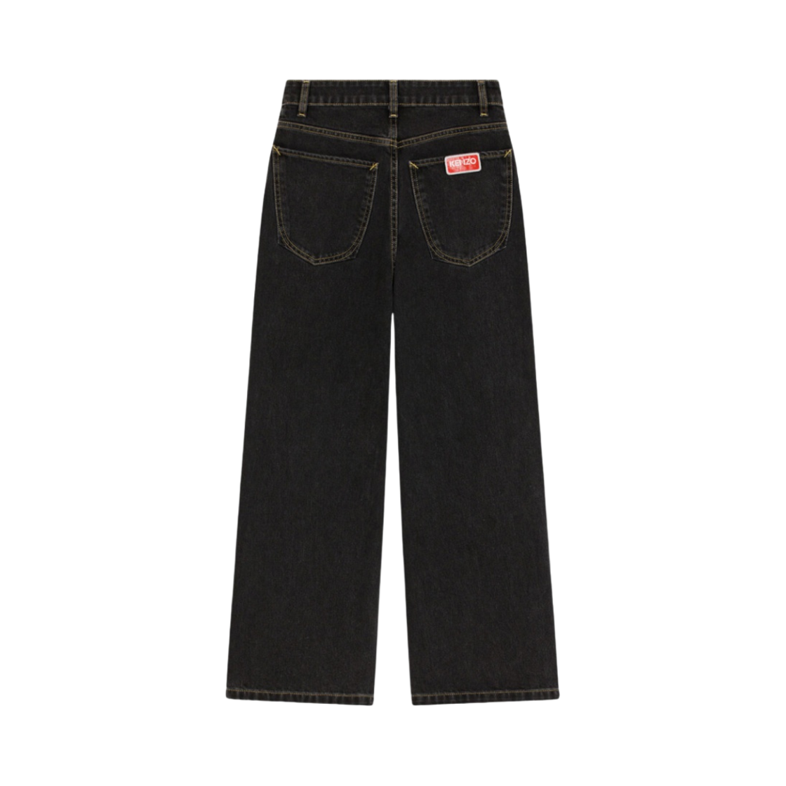 (W) 겐조 수미레 크롭 진 블랙((W) Kenzo Sumire Cropped Jeans Black) - 2