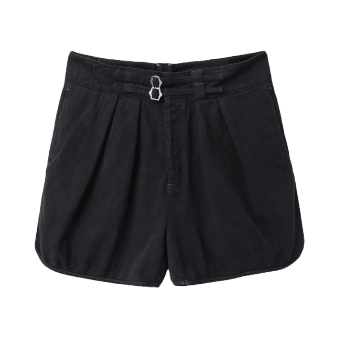 더 가이즈 폴라이트 노티스 쿠르카 쇼츠 (돌핀 스타일) 워시드 블랙(The Guys Polite Notice Gurkha Shorts(Feat. Dolphin Shorts) Washed Black)
