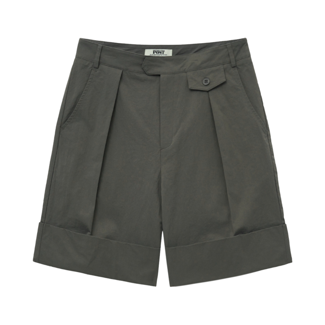 SFM1SO203AKH The Saturday Evening Post Cuffed Tailored Shorts_Khaki