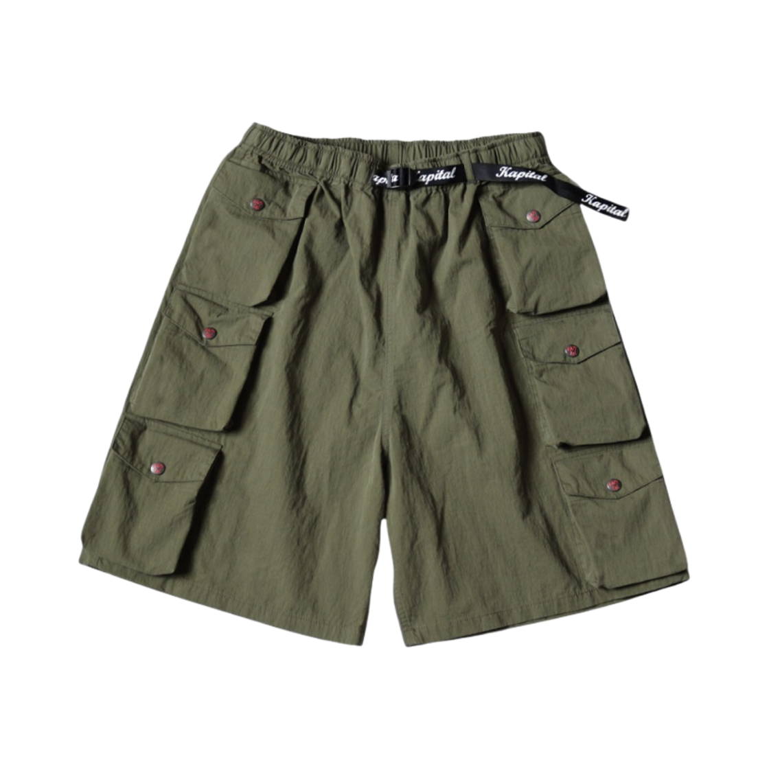 EK-1246/SP Kapital Ripstop Nam Shorts Khaki