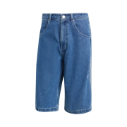 Adidas Adicolor Denim Firebird Shorts Medium Blue Denim - US Sizing