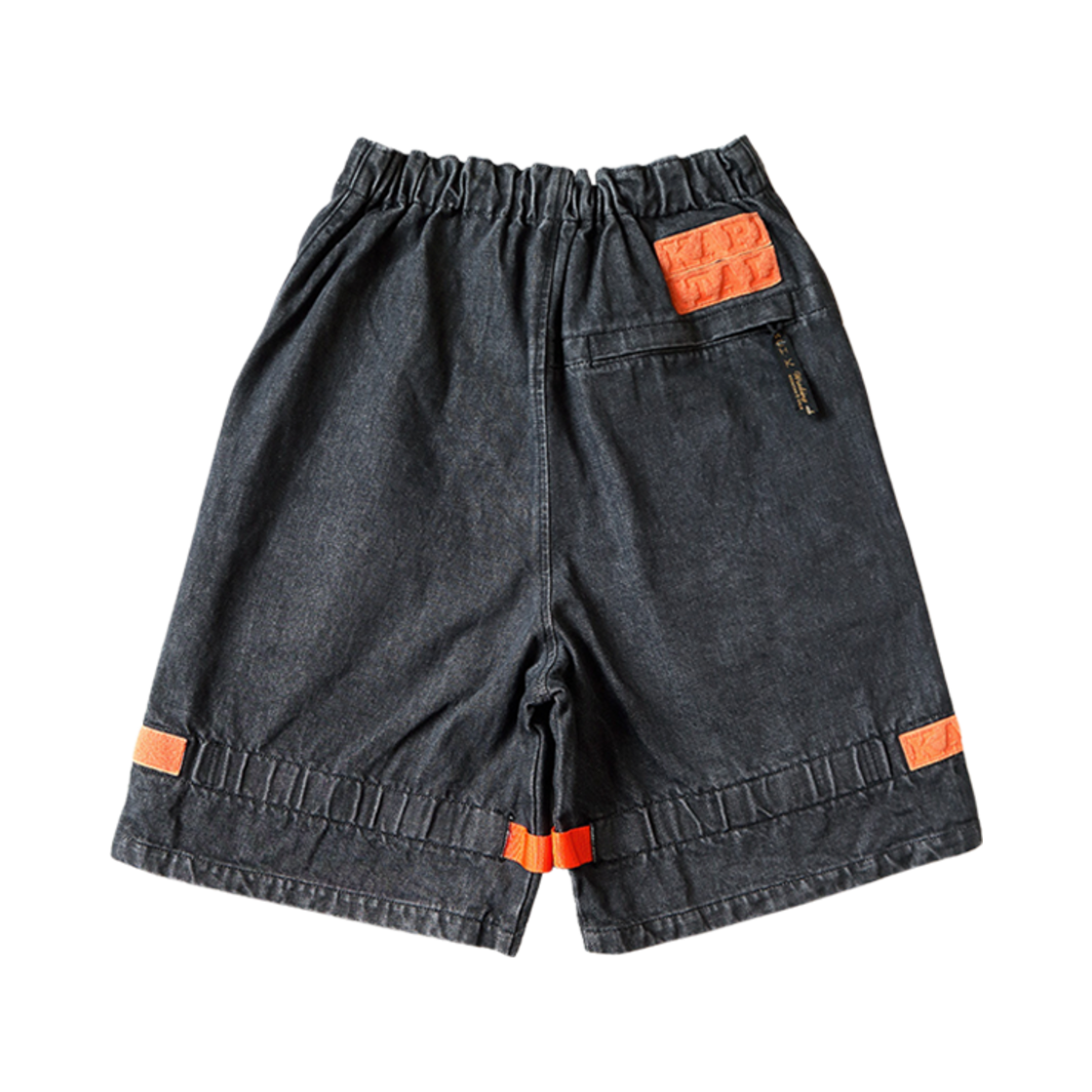 캐피탈 14온즈 블랙 데님 누벨 셔틀 쇼츠 프로세싱(Kapital 14 oz. Black Denim Nouvelle Shuttle Shorts Processing) - 2