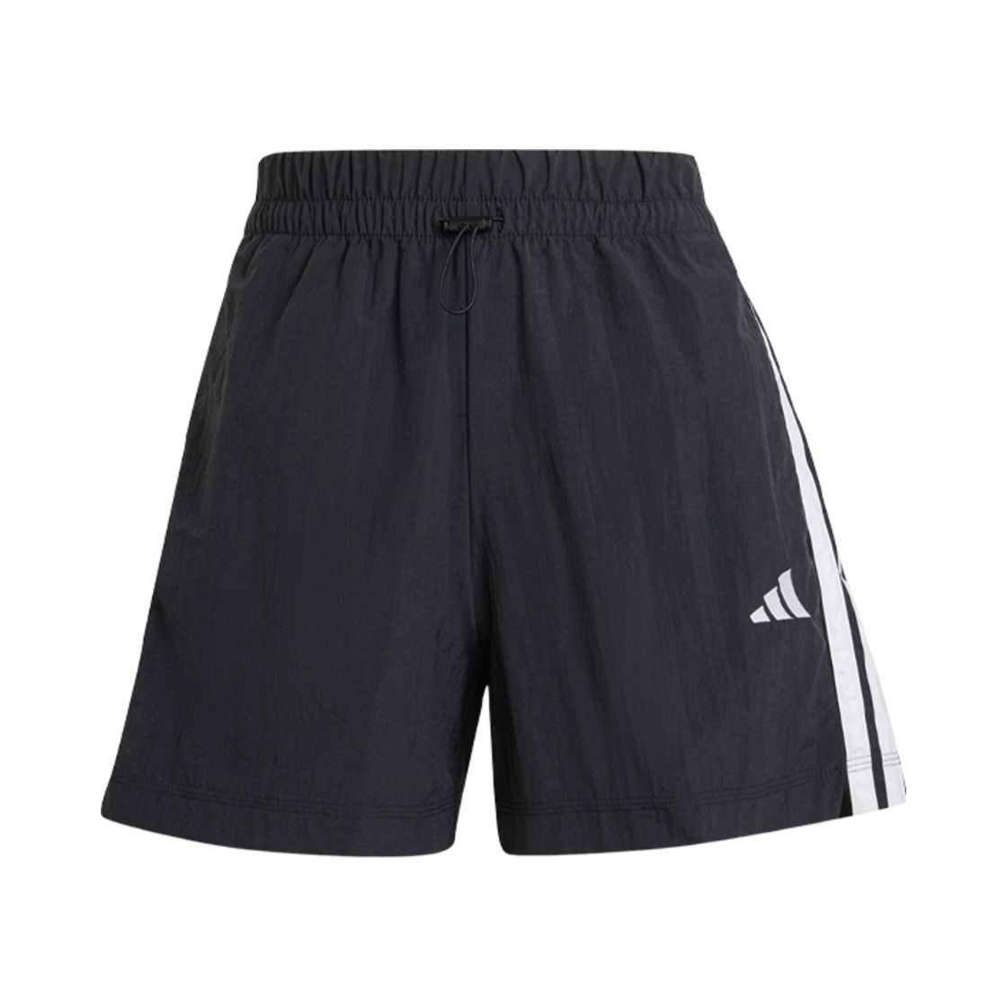 JE1309 (W) Adidas Essentials 3-Stripes Lifestyle Woven Shorts Black White - KR Sizing
