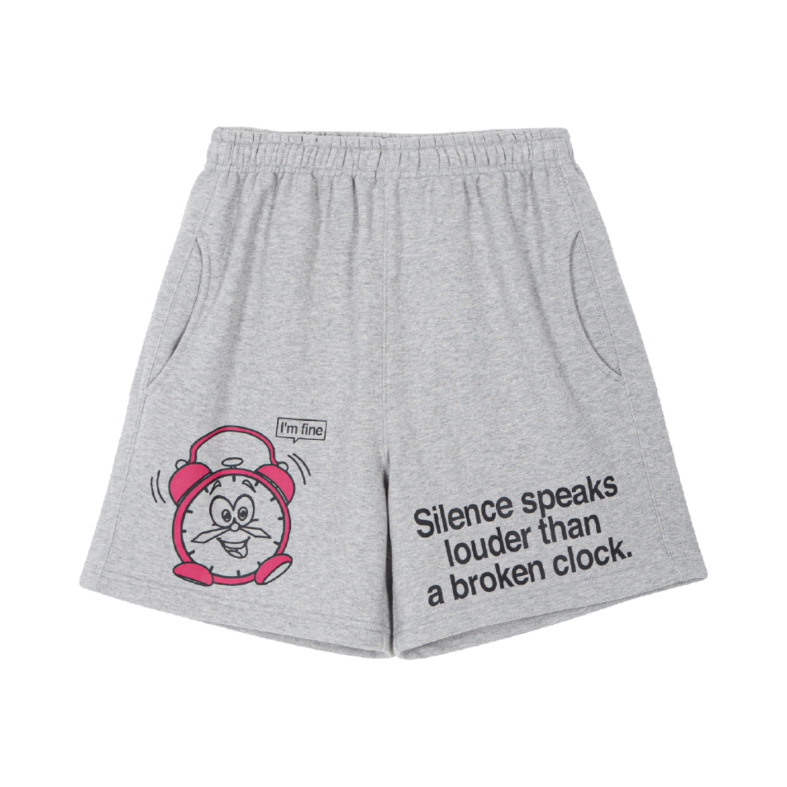 7656960 Mosquito Murderers Silence Speaks Louder Than A Broken Clock Shorts Gray