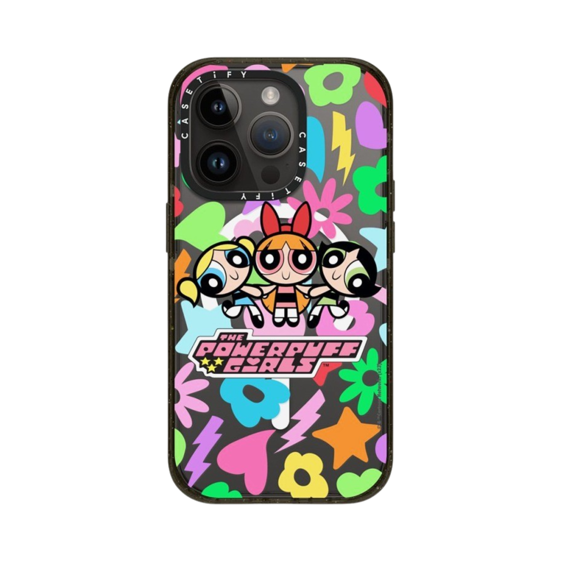 케이스티파이 x 파워퍼프걸 아이폰 아이콘 맥세이프 임팩트 케이스 클리어 블랙(Casetify x The Powerpuff Girls iPhone Icons Magsafe Impact Case Clear Black) - 3