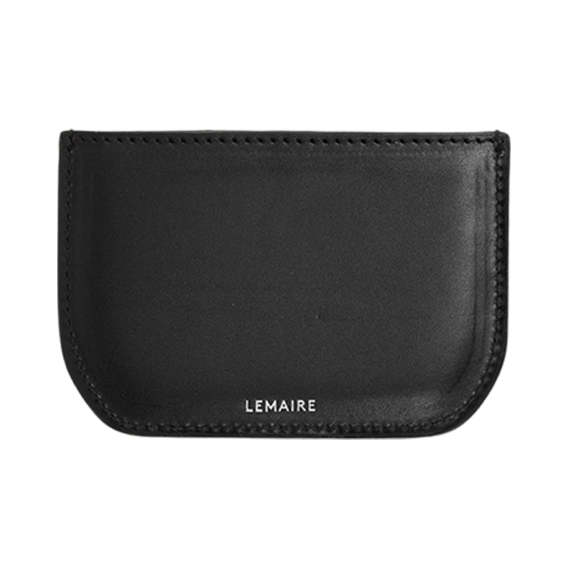 르메르 샤이니 박스 레더 칼레핀 홀더 베지터블 블랙(Lemaire Shiny Box Leather Calepin Card Holder Black)