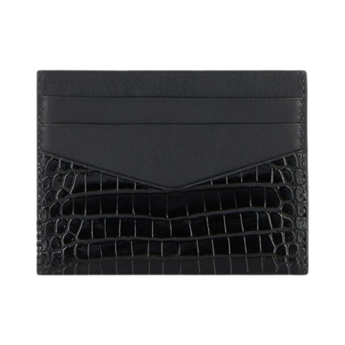 지방시 크로커다일 이펙트 레더 카드 홀더 블랙(Givenchy Card Holder in Crocodile Effect Leather Black) - 2