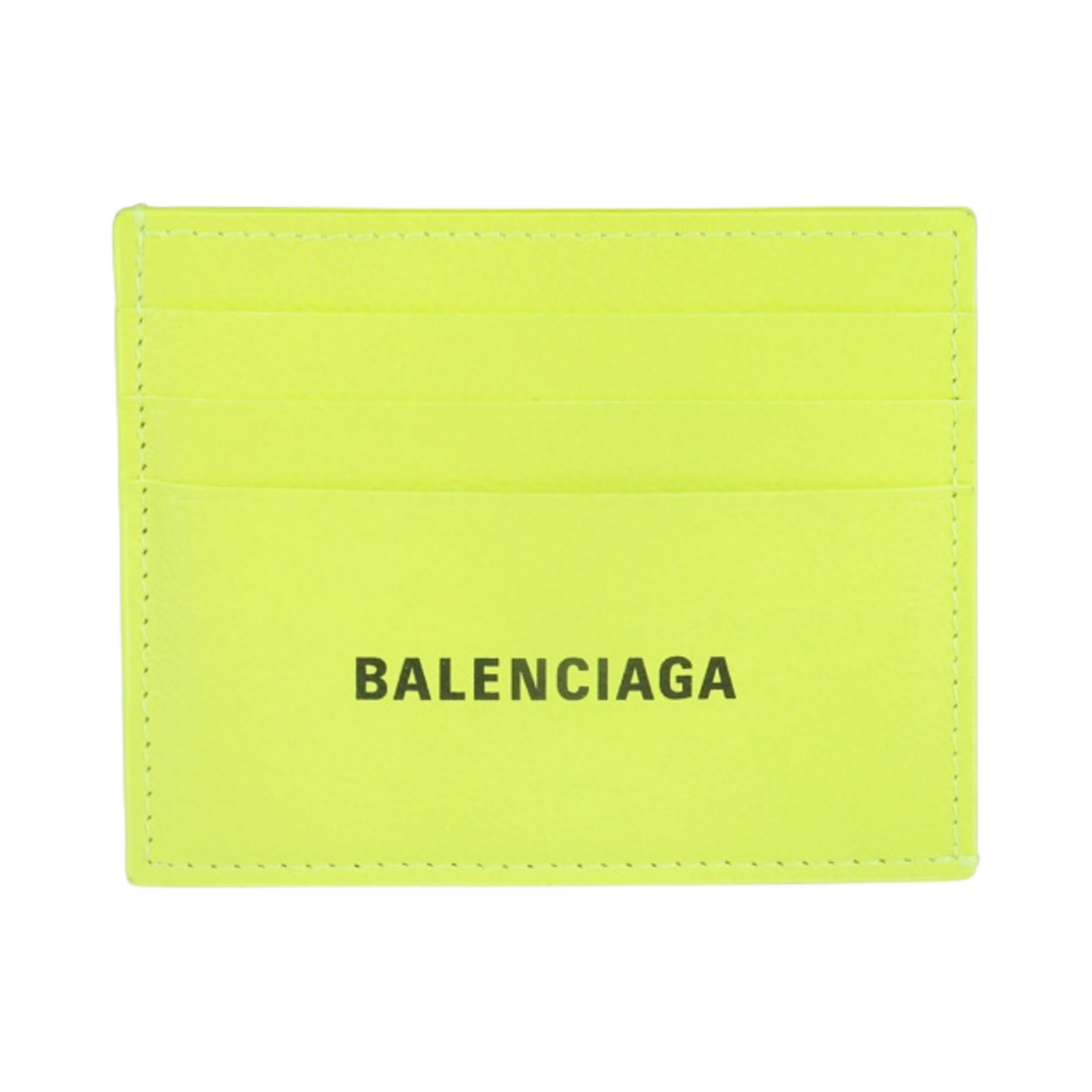 발렌시아가 그레인드 카프스킨 캐쉬 스플릿 카드 홀더 옐로우(Balenciaga Grained Calfskin Cash Split Card Holder Yellow) - 1