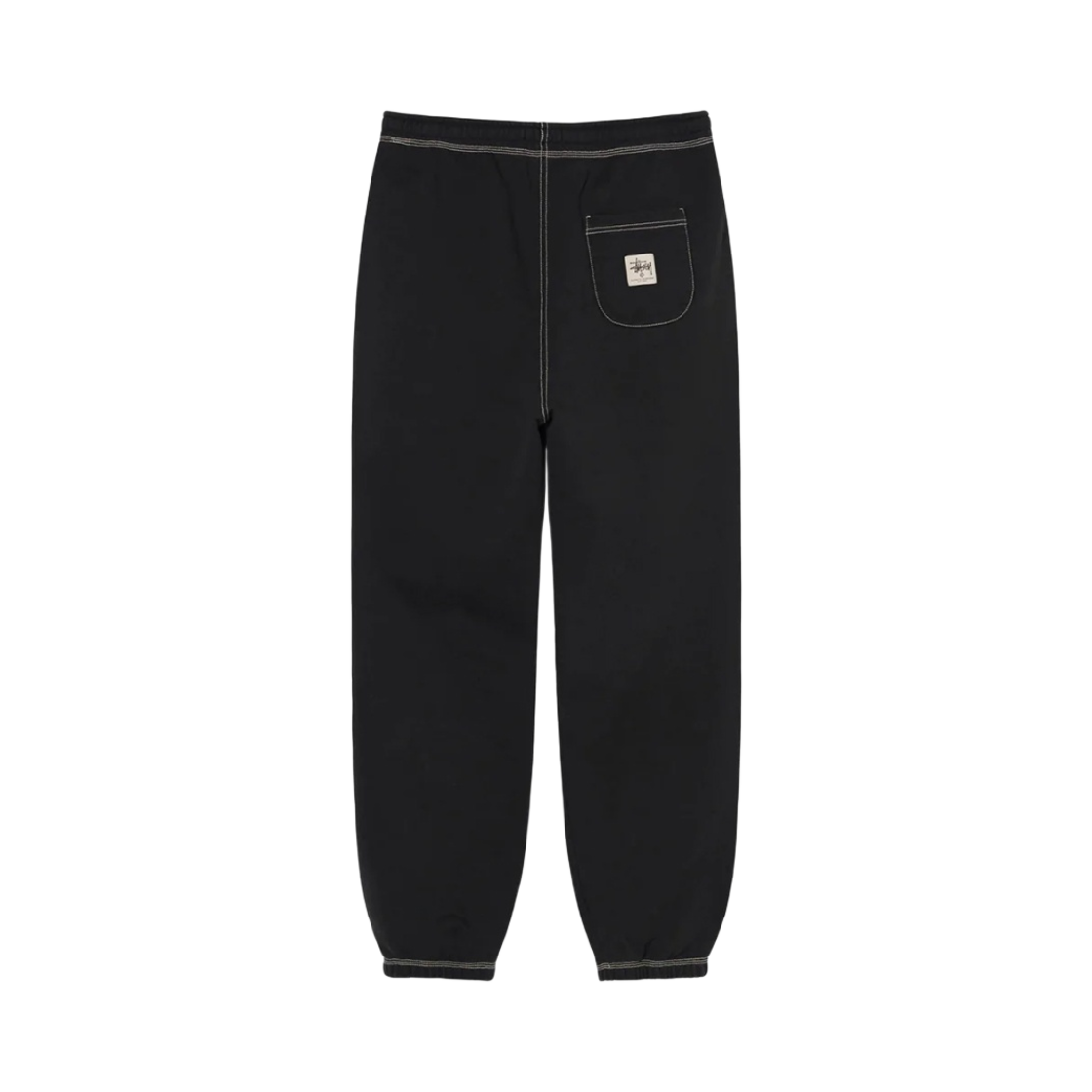 스투시 콘트라스트 스티치 라벨 팬츠 블랙(Stussy Contrast Stitch Label Pants Black) - 2