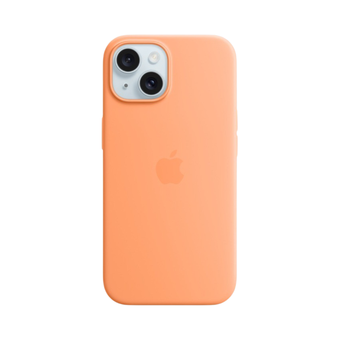 - Apple iPhone 15 Silicone Case with MagSafe Orange Sorbet